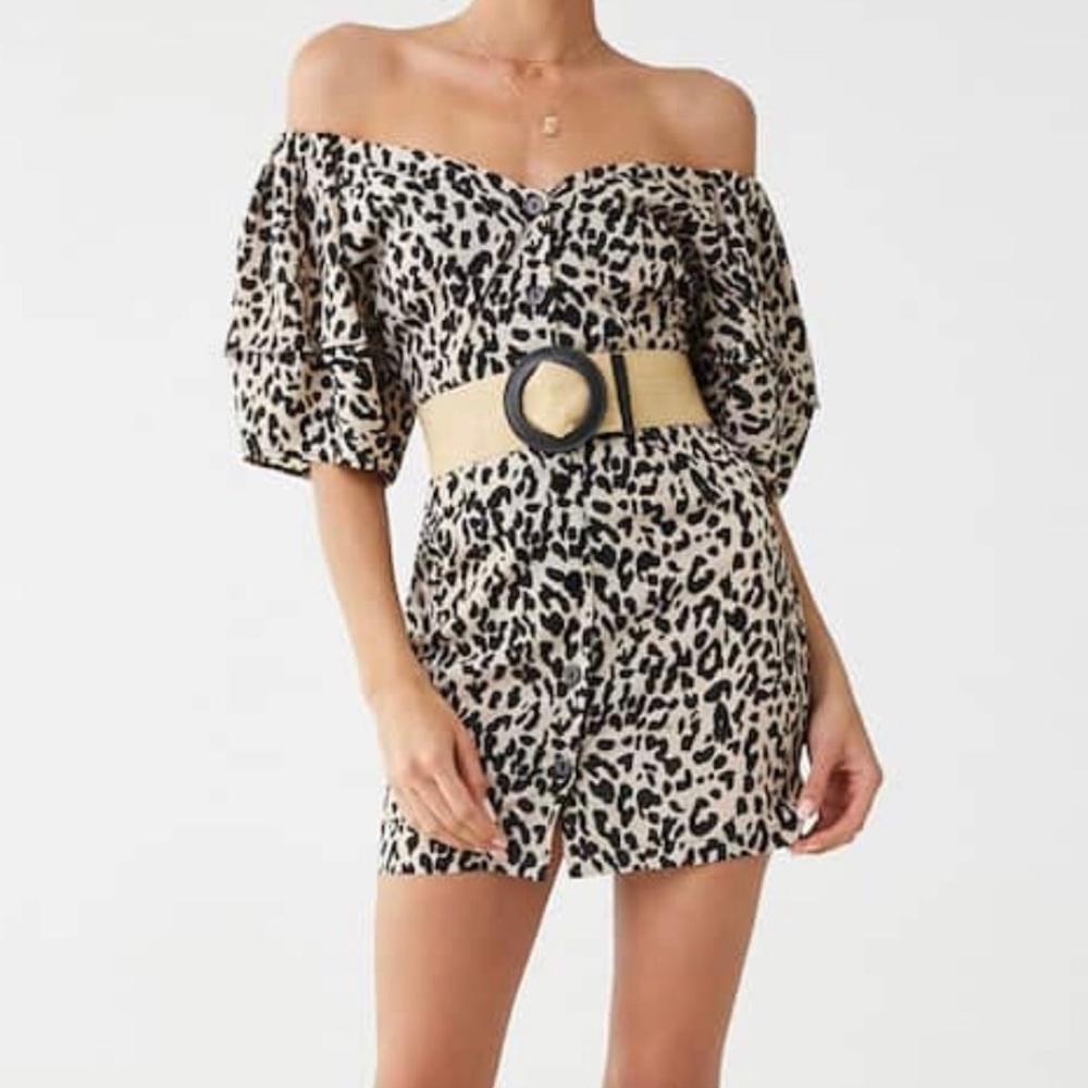 Leopard print dress